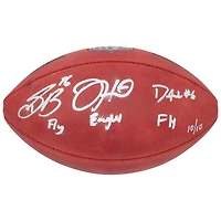 Jalen Hurts, Saquon Barkley and Devonta Smith Philadelphia Eagles Autographed Duke Full Color Football with "Fly Eagles Fly" Inscription