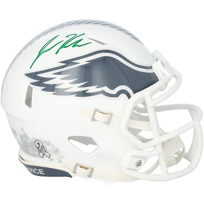 Jason Kelce Philadelphia Eagles Autographed Riddell 2024 Salute To Service Speed Mini Helmet
