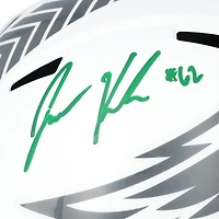 Jason Kelce Philadelphia Eagles Autographed Riddell 2024 Salute To Service Speed Replica Helmet