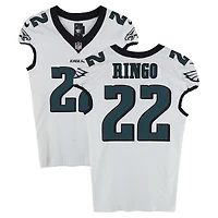 Kelee Ringo Philadelphia Eagles Game-Used #22 White Nike Jersey from Multiple Games During the 2024 NFL Season