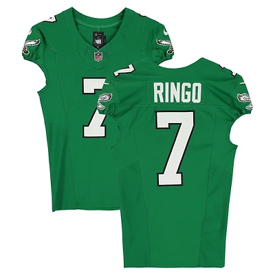 Kelee Ringo Philadelphia Eagles Game-Used #7 Kelly Green Jersey vs. New York Giants on October 26, 2025