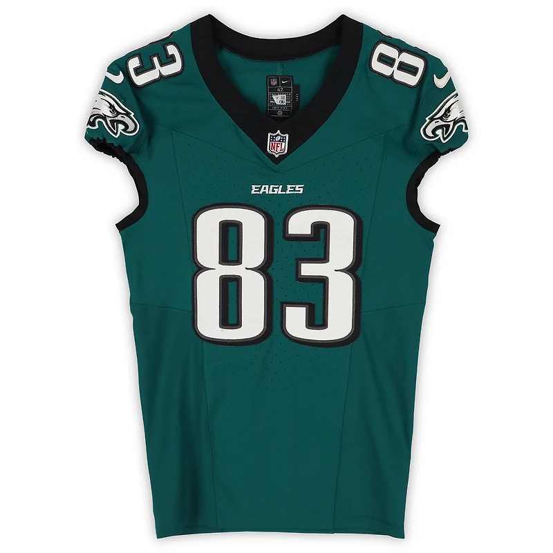 Kylen Granson Philadelphia Eagles Game-Used #83 Midnight Green Jersey vs. Tampa Bay Buccaneers on September 28, 2025