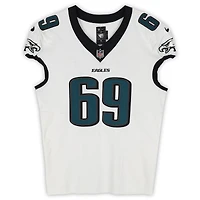 Landon Dickerson Philadelphia Eagles Game-Used #69 White Jersey vs. Los Angeles Chargers on December 8, 2025