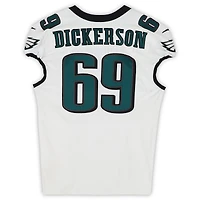 Landon Dickerson Philadelphia Eagles Game-Used #69 White Jersey vs. Los Angeles Rams on September 21, 2025