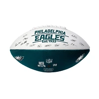 Ballon de football autographié et signé Logo Brands Philadelphia Eagles 2025