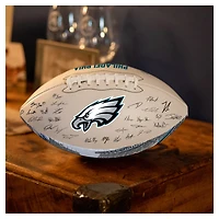 Ballon de football autographié et signé Logo Brands Philadelphia Eagles 2025