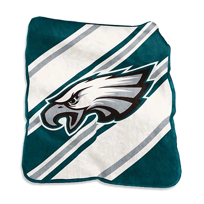 Couverture à rayures Raschel 50" x 60" avec logo des Eagles de Philadelphie