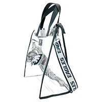 Loungefly Philadelphia Eagles Clear Convertible Backpack & Tote Bag