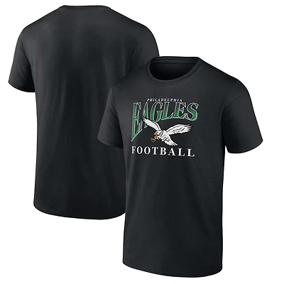 Men's Fanatics  Black Philadelphia Eagles Football T-Shirt