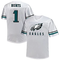 Maillot à col en V blanc pour hommes Fanatics Jalen Hurts des Eagles de Philadelphie, grande taille