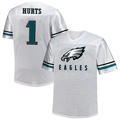 Men's Fanatics Jalen Hurts White Philadelphia Eagles Big & Tall V-Neck Fashion Jersey