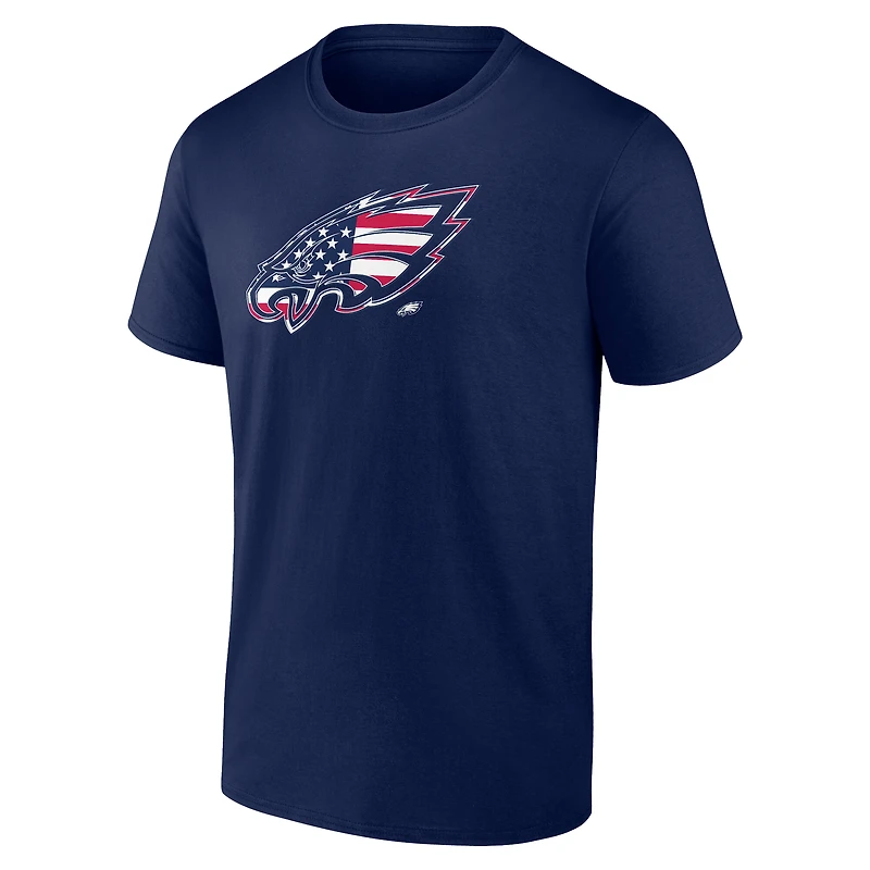 T-shirt Americana grand et pour homme, bleu marine, des Philadelphia Eagles