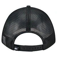 Casquette ajustable New Era noire Philadelphia Eagles Active Minimalist M-Crown A-Frame 9FORTY pour homme