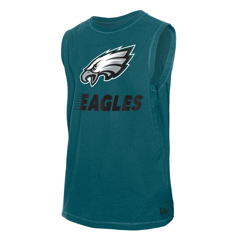 Débardeur de la collection Leisure pour homme Philadelphia Eagles New Era, vert nuit