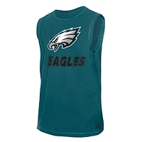 Débardeur de la collection Leisure pour homme Philadelphia Eagles New Era, vert nuit