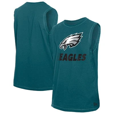 Men's New Era Midnight Green Philadelphia Eagles Leisure Collection Tank Top