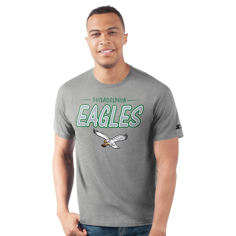 T-shirt Prime Time gris chiné pour homme des Philadelphia Eagles