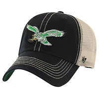 Casquette réglable '47 pour hommes, noir/naturel, Trawler Clean Up Trucker des Philadelphia Eagles
