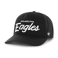 Casquette ajustable décontractée Attitude Hitch '47 noire pour homme des Philadelphia Eagles
