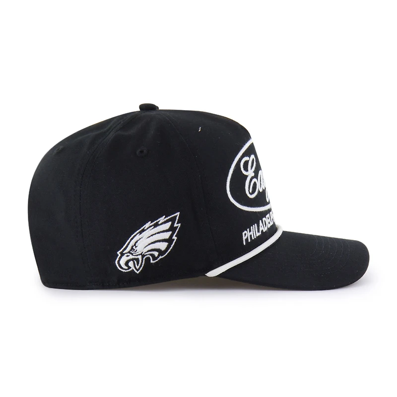 Men's '47 Black Philadelphia Eagles Foundational Hitch Adjustable Hat