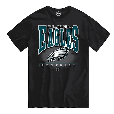 Men's '47  Black Philadelphia Eagles Hot Corner T-Shirt