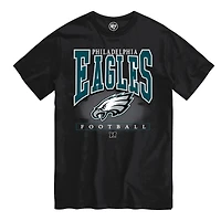T-shirt homme noir Philadelphia Eagles Hot Corner n° 47
