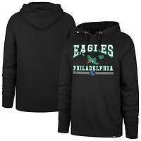 Sweat à capuche noir Philadelphia Eagles Packed House Headline '47 pour homme
