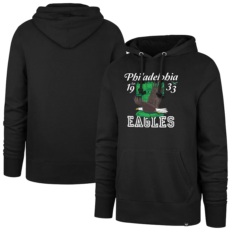 Sweat à capuche noir Philadelphia Eagles '47 Regional Headline pour homme