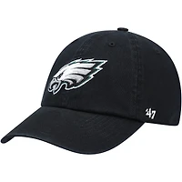 Casquette ajustable de nettoyage secondaire des Eagles de Philadelphie '47 noires pour hommes