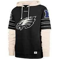Men's '47  Black Philadelphia Eagles Split Zone Cornerback Duo Hoodie