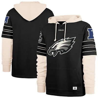 Sweat à capuche noir '47 pour homme des Philadelphia Eagles Split Zone Cornerback Duo
