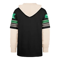 Men's '47  Black Philadelphia Eagles Split Zone Cornerback Duo Lacer Hoodie