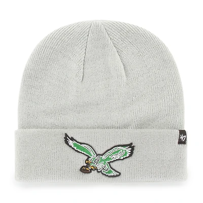 Bonnet à revers gris Philadelphia Eagles n° 47 pour homme
