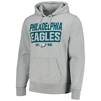 Chandail à capuchon enfiler Headline des Eagles de Philadelphie '47 gris chiné pour homme
