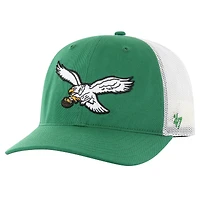 Men's '47 Kelly Green/White Philadelphia Eagles Team Unstructured Trucker Adjustable Hat