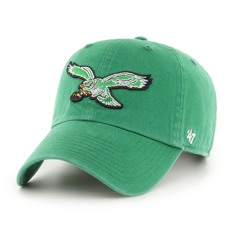 Casquette ajustable homme '47 Kelly Green Philadelphia Eagles Clean Up