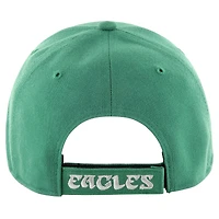 Casquette réglable MVP '47 vert nuit des Eagles de Philadelphie pour hommes