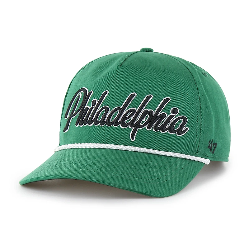 Casquette ajustable à revers pour homme '47 Midnight Green Philadelphia Eagles