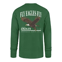 Men's '47 Kelly Green Philadelphia Eagles Regional Backer Franklin Long Sleeve T-Shirt