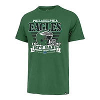 Men's '47 Kelly Green Philadelphia Eagles Stripe Splash Franklin Throwback T-Shirt