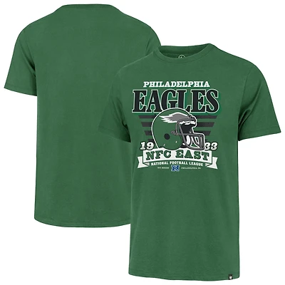Men's '47 Kelly Green Philadelphia Eagles Stripe Splash Franklin Throwback T-Shirt