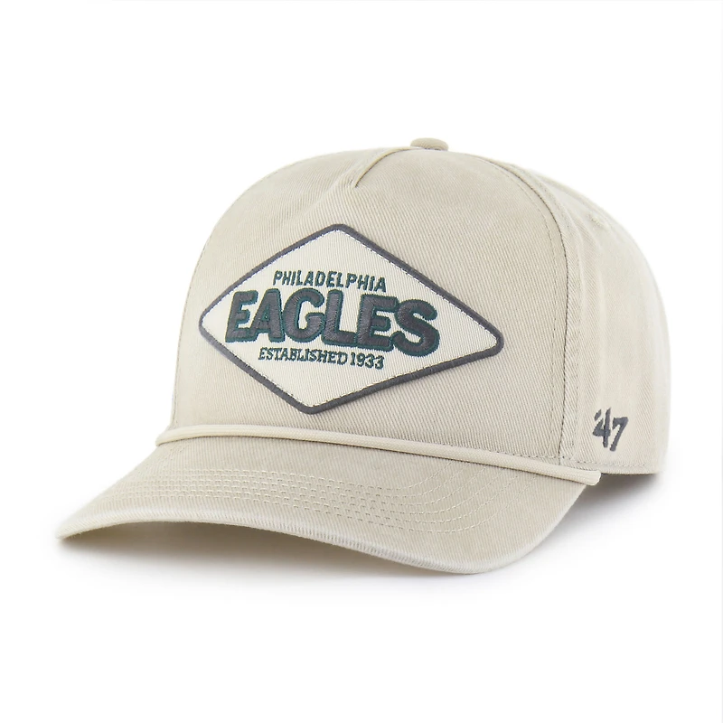 Casquette ajustable Cairn Hitch kaki '47 pour homme des Philadelphia Eagles