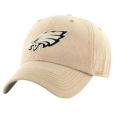 Casquette ajustée décontractée pour hommes '47 kaki Philadelphia Eagles Dusted Franchise