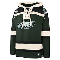 Sweat à capuche lacets supérieur pour homme '47 Midnight Green Philadelphia Eagles
