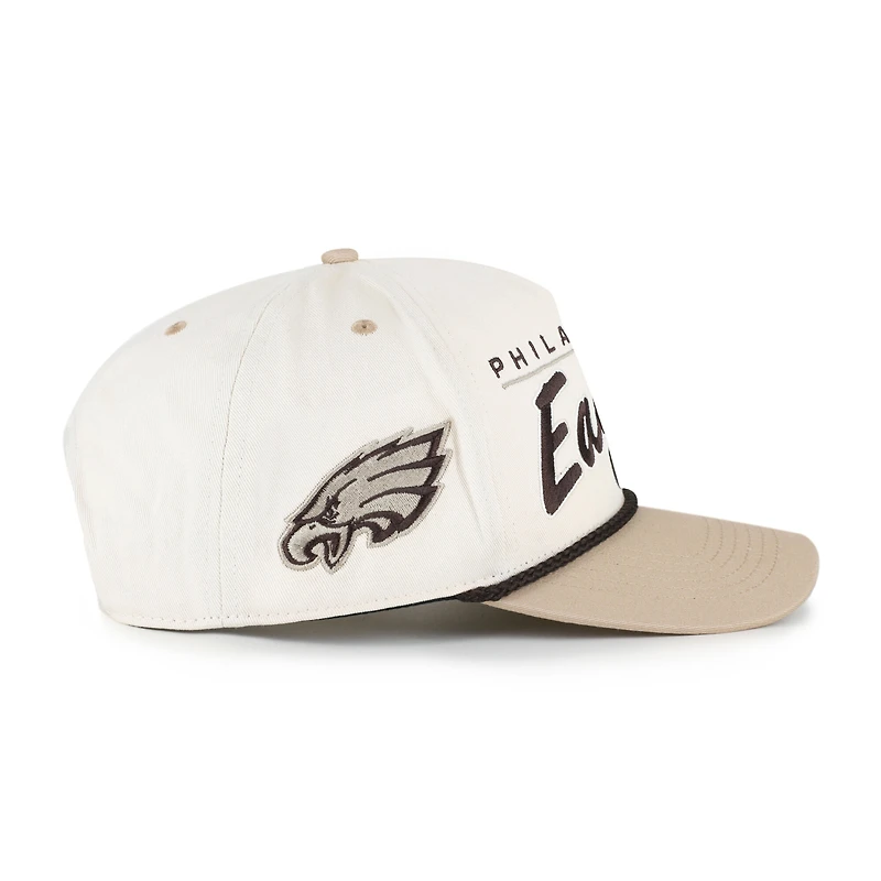 Men's '47  Natural/Tan Philadelphia Eagles Neutral Terrain Hitch Rope Adjustable Hat