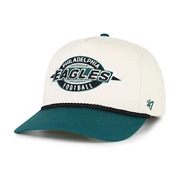 Men's '47  Natural Philadelphia Eagles Frame Out Two Tone Hitch Adjustable Hat