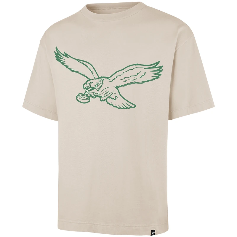 T-shirt rétro « 47 » pour homme, imprimé Bouldering des Eagles de Philadelphie, couleur beige, la Ravine Foundation.