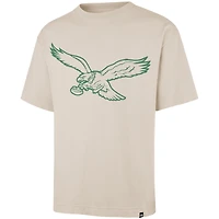 T-shirt rétro « 47 » pour homme, imprimé Bouldering des Eagles de Philadelphie, couleur beige, la Ravine Foundation.