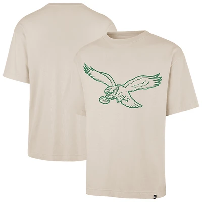 T-shirt rétro « 47 » pour homme, imprimé Bouldering des Eagles de Philadelphie, couleur beige, la Ravine Foundation.