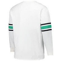 Men's '47 White Philadelphia Eagles Big & Tall Premier Brex Long Sleeve T-Shirt